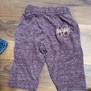 Kids Heathered Burgundy Joggers
